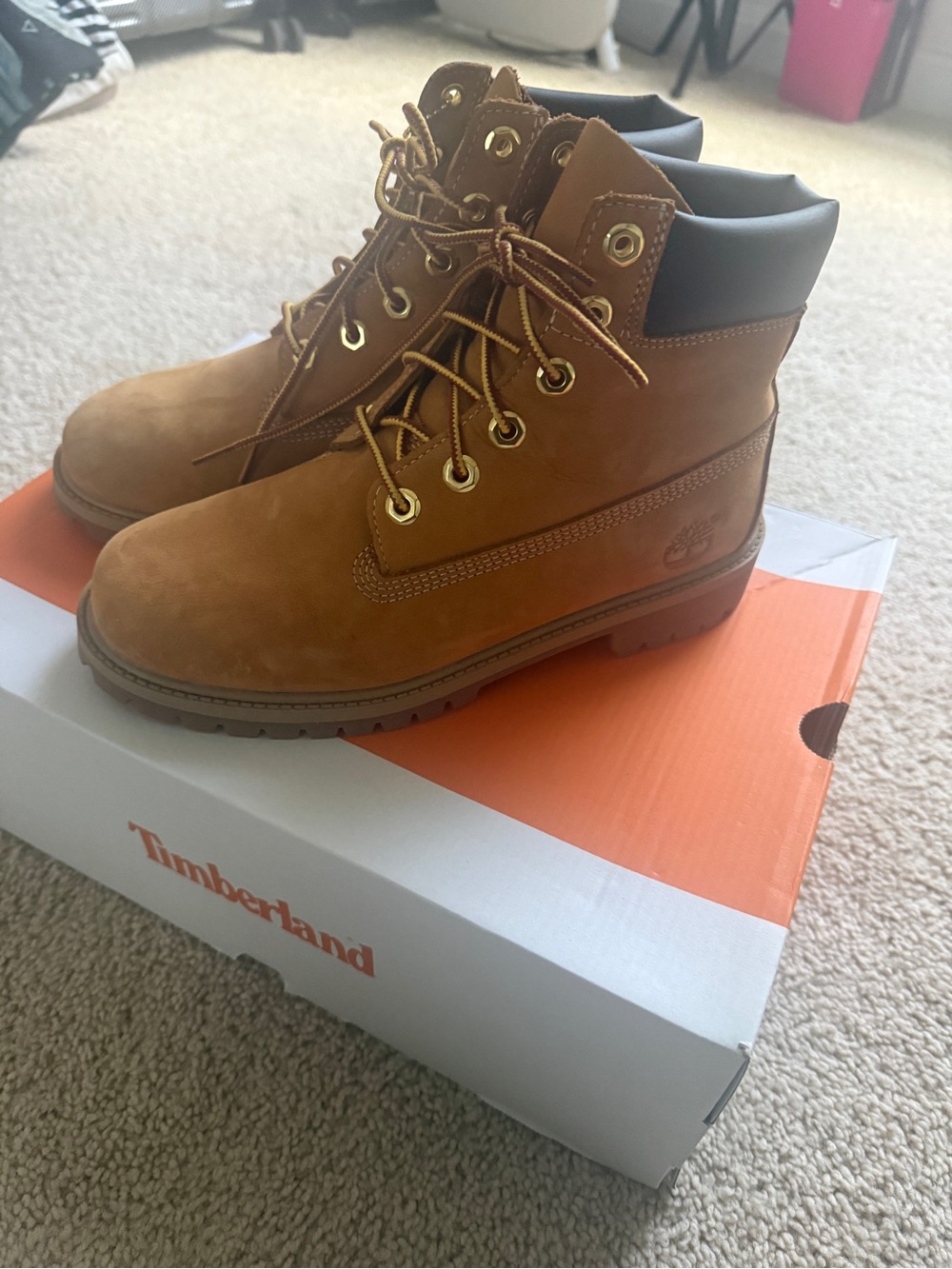 Timberland Men’s Wheat Nubuck Lace-Up Work Boots
